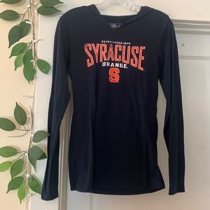 Campus Heritage Junior Collection Syracuse orange long sleeve hooded t shirt